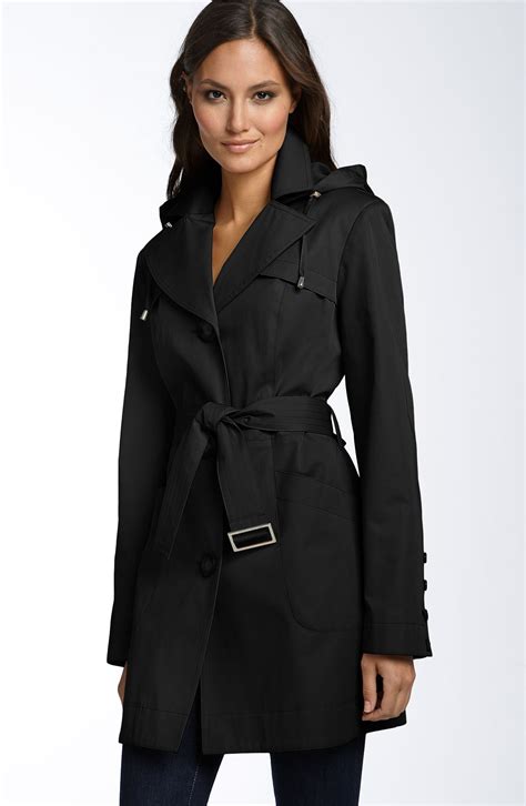 michael michael kors trench belted cape|Cotton Belted Trench Coat .